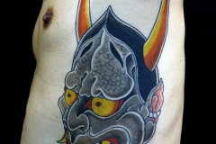 Hannya mask tattoo