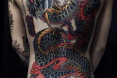 Dragon backpiece tattoo