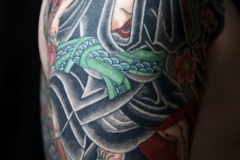 Samurai arm tattoo